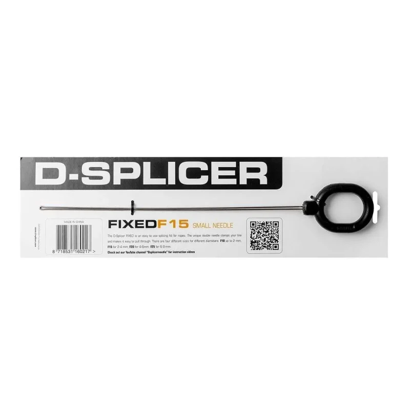 D-Splicer Fixed Needle F15 – Small Rope Splicing Fid (2–4mm)