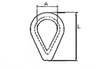 6mm Proboat 2 pk Galvanised Thimbles - Image 2