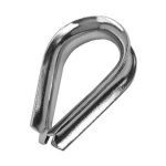 2mm Wire Rope Thimble - Stainless Steel - 2 Pack
