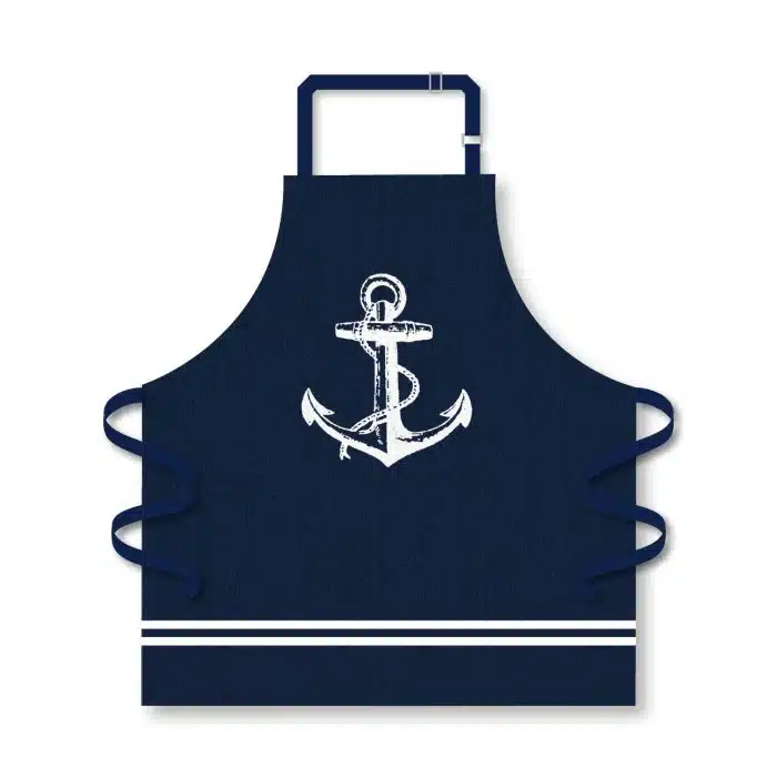 Nautical Anchor Apron - Navy